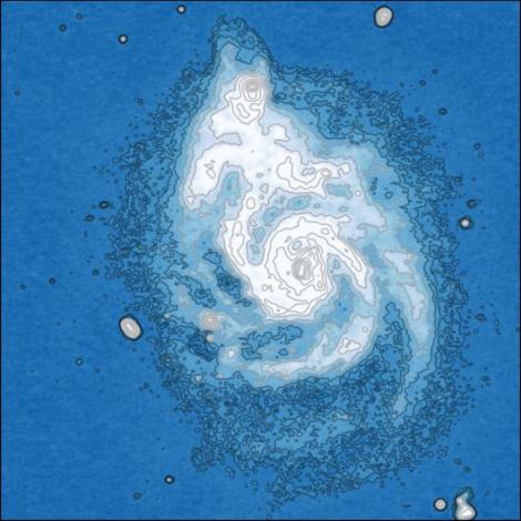 Zdjęcie nr 4 (10)
                                	                             Galaktyka spiralna M51 (HETDEX). Fot. Tim Shimwell oraz LOFAR Surveys Team.
                            